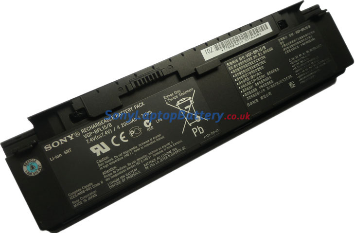 Battery for Sony VGP-BPL15 laptop