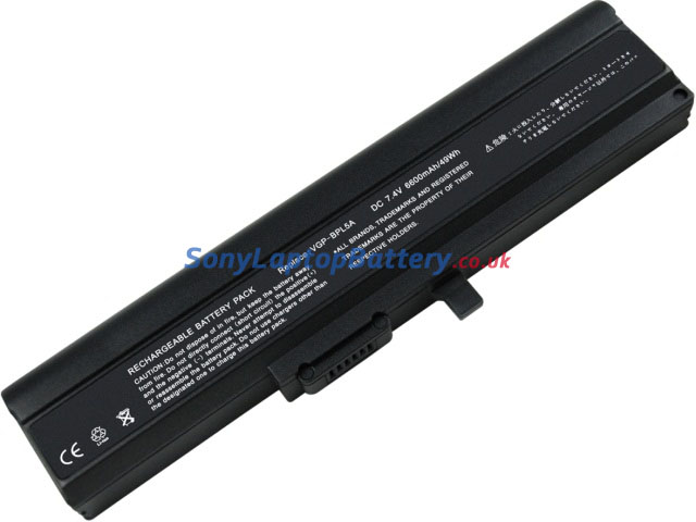 Battery for Sony VAIO VGN-TX16C laptop