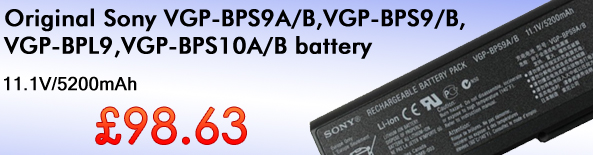 Original Sony VGP-BPS9A/B battery