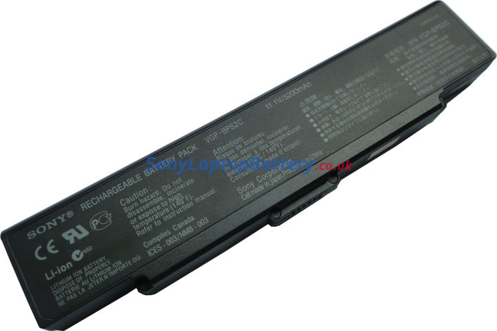 Battery for Sony VAIO VGN-C250N/B laptop