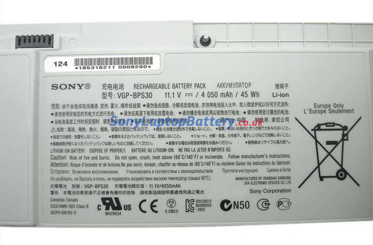 Battery for Sony VGP-BPS30A laptop