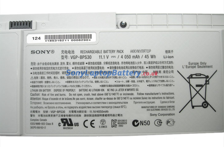 Battery for Sony VAIO SVT1311M1E laptop